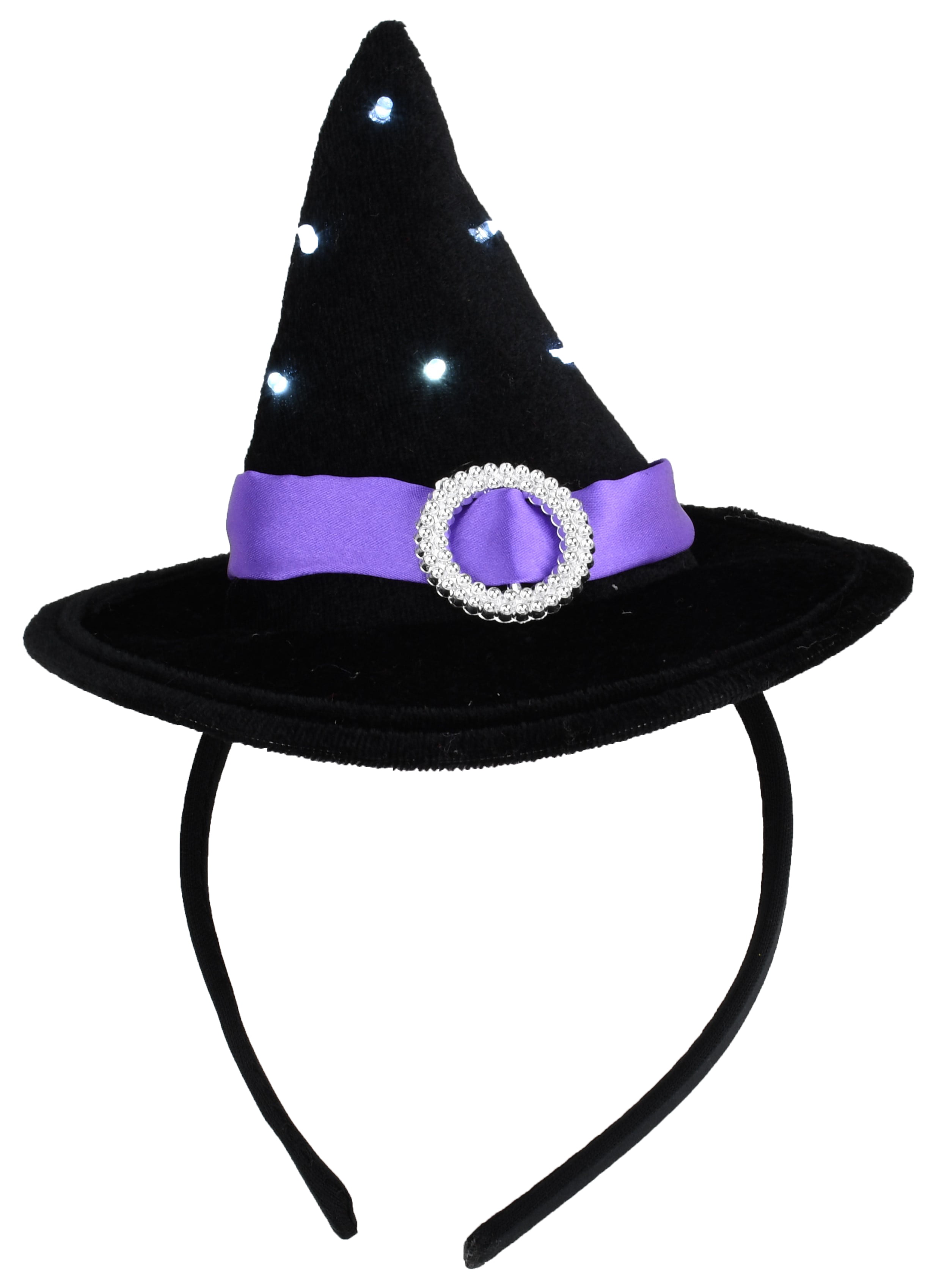 Cute Girls Led Flashing Witch Hat Fun Halloween Costume Party Accessory
