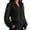 Black, variant on Women's Sparkle Mesh Long Sleeve Top, Elegant V-Neck Shiny Party Blouse, Formal Cocktail & Office Evening Shirt Hot Pink 2Xl