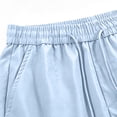 thumbnail image 6 of Yievot Men's Sport Shorts Drawstring Elastic Waist Loose Fit Knee Length Gym Training Running Shorts, 6 of 8
