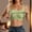 Green, variant on Women's Wide Strap Shelf Bra Tank,Adjustable Strap Casual Layering Top,S