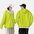 thumbnail image 6 of Fotbe Yellow Men's Women's UPF 50+ Sun Protection Jacket Hooded Cooling Shirt with Pockets Hiking Outdoor Performance-Large, 6 of 9