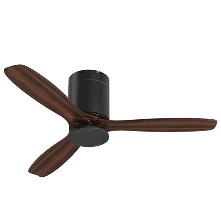 

Mollie 52 Wood Ceiling Fan with Remote Indoor Outdoor Ceiling Fans for Bedroom Patio Farmhouse 3 Blades Ceiling Fan with 6 Speeds Timer and Reverse Airflow Black