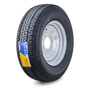 WINDA Trailer Tire Wheel Assembly ST225/75R15 10-Ply E 117L 6 Lug on 5.5" PCD Silver Mod Rim
