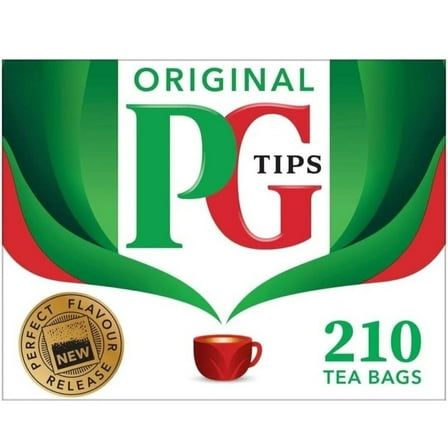 PG Tips Original Black Tea Bags from Great Britain (210 Tea Bags - Value Pack)