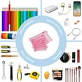 thumbnail image 4 of WuPing 5 Pcs Pink Mesh Zipper Pouches, Lightweight Nylon File Folders File Organizer Bags (A4 A5 A6), 4 of 6