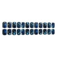 thumbnail image 4 of 24Pcs Short Square Press on Nails Blue False Nails Full Covers on Nails with Star Designs for Fashion Individuals, 4 of 8