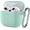 Mint Green, variant on Silicone Cover Case with Keychain for AirPods 3 White
