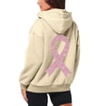 thumbnail image 4 of Yuanlong Womens Hoodies Zip Up Long Sleeve Ribbon Print Drawstring Hoodie Breast Cancer Awareness Jackets With Pockets, 4 of 6