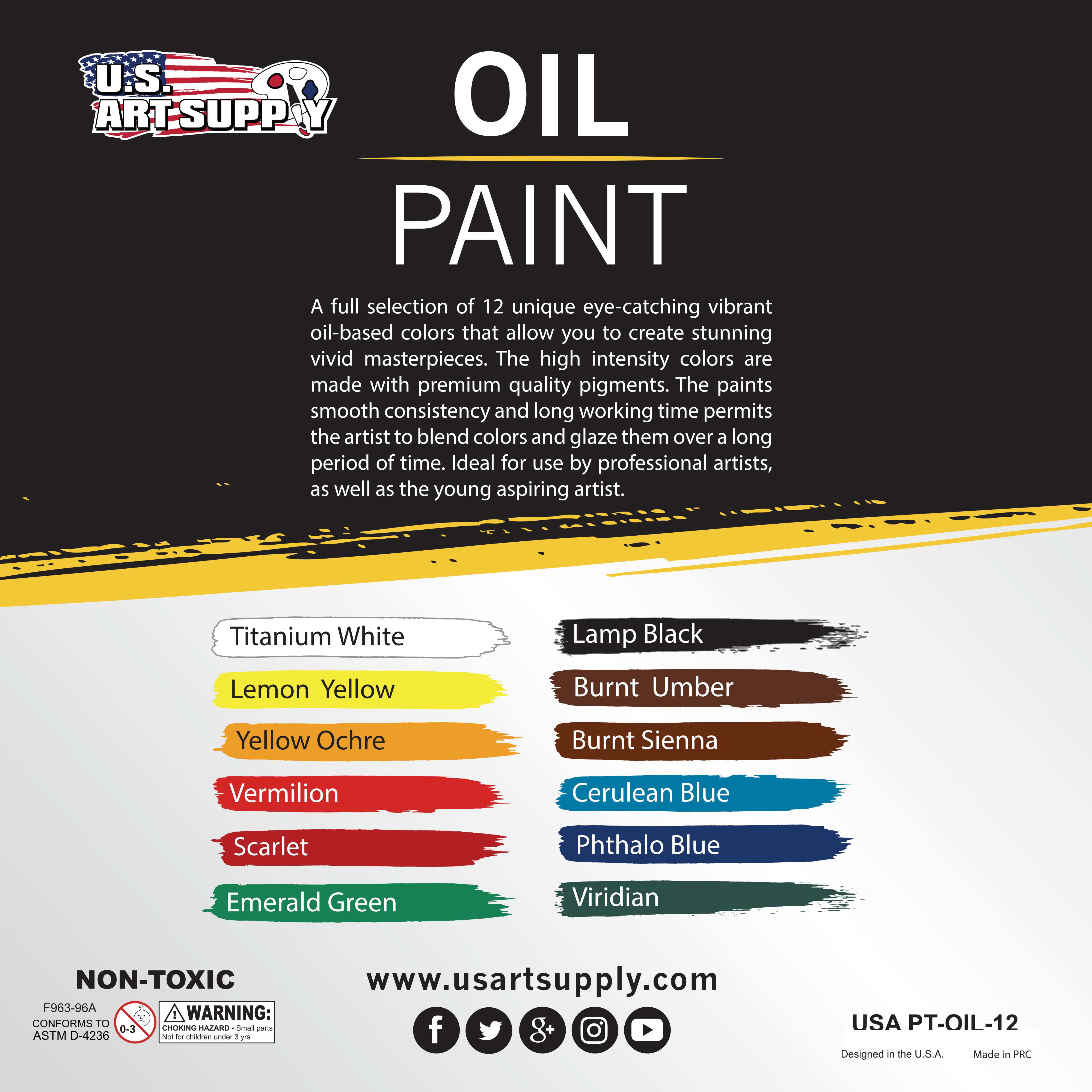 Oil Acrylic Painting Supplies Oil Paint Stock Photo 1373963105