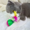 thumbnail image 3 of Cat Interactive Ball Cat Toy with Fake Feathered Mouse Automatic Toy Ball for Cats And Dogs Indoor Exercise Entertainment, 3 of 8