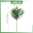 thumbnail image 4 of 1Pc Artificial Pine Branches, Christmas Norfolk Pine Branches, Plastic Pines Springs Christmas Stems Picks, Greenery Faux Cedar Needles Branch for DIY Garland Wreath Home Vase Decor(Green,22.8x7.9"), 4 of 7