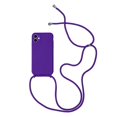 thumbnail image 1 of Fundas originales de silicona líquida para iPhone 14 13 12 11 Pro XS Max X XR SE2 8 7 Plus, funda suave de caramelo + correa para el cuello con cordón cruzado Tan Jianjun unisex, 1 of 2