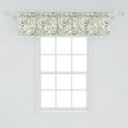 thumbnail image 2 of Ambesonne Floral Window Valance, Watercolor Spring Garden, 42" x 12", Orange Yellow and Green, 2 of 3