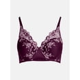 thumbnail image 5 of Joyspun Women's Floral Embroidered High Apex Plunge Bra, Sizes 36B-40DDD, 5 of 6