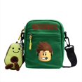thumbnail image 1 of Roblox bolso de hombro periférico de juego, bolsa de lona oblicua de dibujos animados, bolsa cuadrada pequeña para estudiantes, regalo de cumpleaños para niñas y niños, 1 of 4