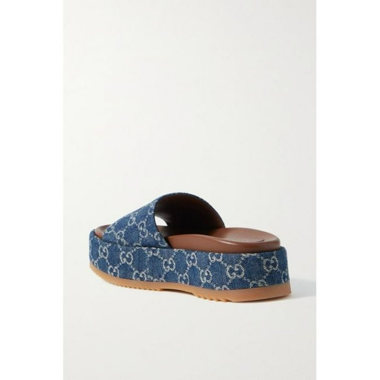 Denim discount gucci sandals