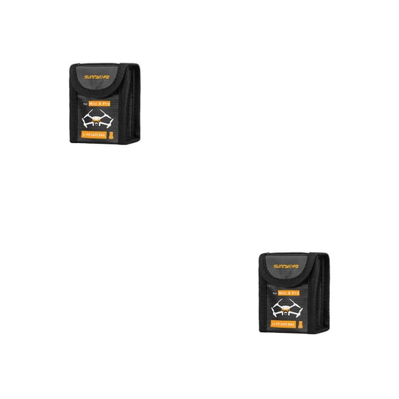 Bearachild Bolsa de para Dron con Control remoto, senderismo, Camping, viaje, baterías, funda protectora de repuesto para Mini 3 Pro 1 ranura 1 ranura 2piezas