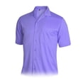 thumbnail image 1 of Monterey Club Men's Edgeline Texture Solid Camp Casual Golf Polo Shirt #1555, 1 of 2