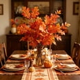 thumbnail image 6 of 2 Pack Artificial Maple Leaf Bouquet, Fall Harvest Thanksgiving Decor, Vase Filler Photography Props For Indoor Outdoor Gift, 6 of 6