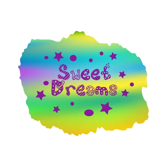 Sweet Dreams Good Night Quote Kids Room Watercolor Design Wall Art Sticker Designs Vinyl Stickers For Home House Walls Rooms Windows Bedroom Decoration Size (26x26 inch)