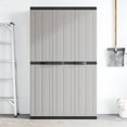thumbnail image 2 of vidaXL Outdoor Storage Cabinet Utility Cupboard Garden Patio Furniture PP, 2 of 11