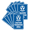 Blue, variant on Signs ByLITA Portrait Round Caution Radiation Area Sign (Blue) - Small