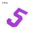 thumbnail image 3 of Iron on Number 5 Heat Transfer 8" Dark Purple Single Number 5 Pack, 3 of 6
