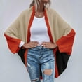 thumbnail image 4 of Vedolay Women's Cardigans Knit Classic Cardigan Sweater Loose Fit Casual Jacket Coat Orange,XL, 4 of 5