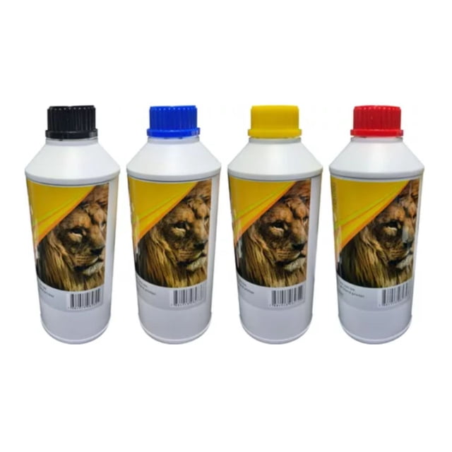 Kit de Tinta Universal Genérica LEÓN 4 Litros Negro Magenta Cyan Amarillo