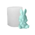 thumbnail image 2 of Silicone Bunny Molds | Resin Easter Mold For Epoxy Casting | DIY Rabbit Mold For Making Candlestick Epoxy Molds Candle Making Molds Home Table Decor, 2 of 9