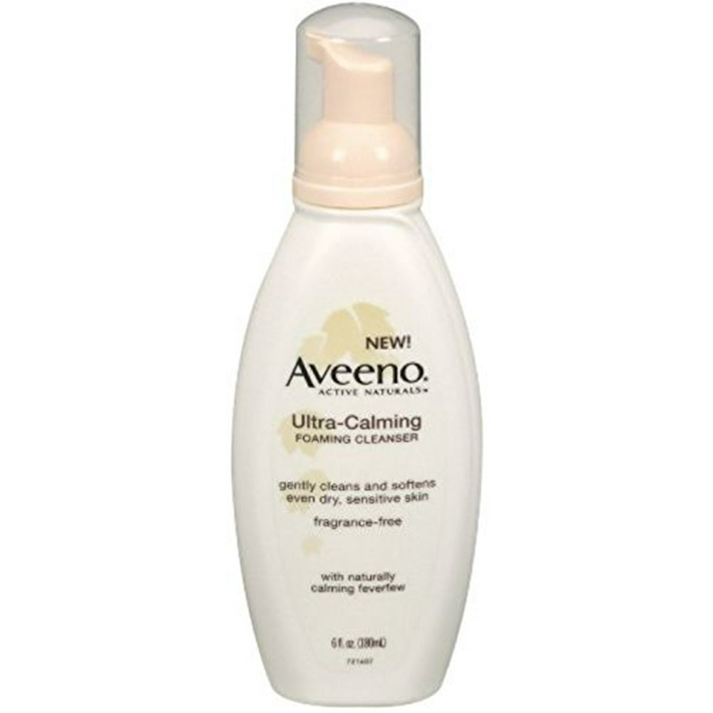 Aveeno UltraCalming Foaming Cleanser For Sensitive Skin, 6 Fl. Oz