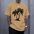 thumbnail image 5 of adaychics Hawaiian Tee Shirts for Men Palm Tree Short Sleeve Crew Neck Tropical T Shirt Summer Clothes for Daily, 5 of 10