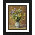 thumbnail image 1 of Ziman, Peter 15x18 Black Ornate Wood Framed with Double Matting Museum Art Print Titled - Field Flowers in Vase I, 1 of 4