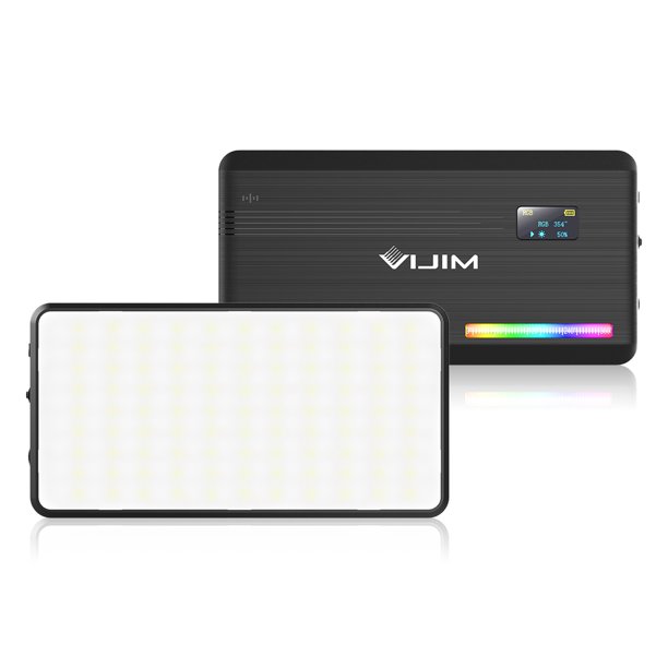 Fotografía RGB Video LED Luz Fotografía Luz de Relleno 2500K-9000K Dimmable CRI 95+ 20 Efectos de Iluminaciónón Incorporados Batería para rehacesos re retratados de Entrevistas de