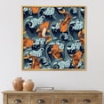 thumbnail image 2 of Designart 'Japanese Koi Fish on Sea Waves' Nautical & Coastal Framed Canvas Wall Art Print, 2 of 5