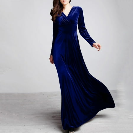 

Doublelift Women s Autumn and Winter Gold Velvet V-Neck Solid Color