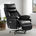 thumbnail image 5 of Kinnls Coast Fully Reclining Modern Minimalist Ergonomic Office Chair (Black）, 5 of 16