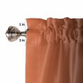 thumbnail image 5 of Half Window Curtain 36 Inches Long, Orange Black Ombre Window Treatment Curtain Drapes, Modern Gradient Abstract Art Small Tier Curtains for Bathroom Over Sink, 27.5"x36", 2 Panels, 5 of 7