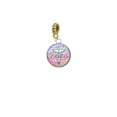 thumbnail image 1 of Silvertone Domed Multi Color PharmD - Goldtone Charm Bead, 1 of 1