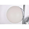 thumbnail image 5 of Living District Eclipse 2-Light Metal & Glass Table Lamp in Chrome/Frosted White, 5 of 5