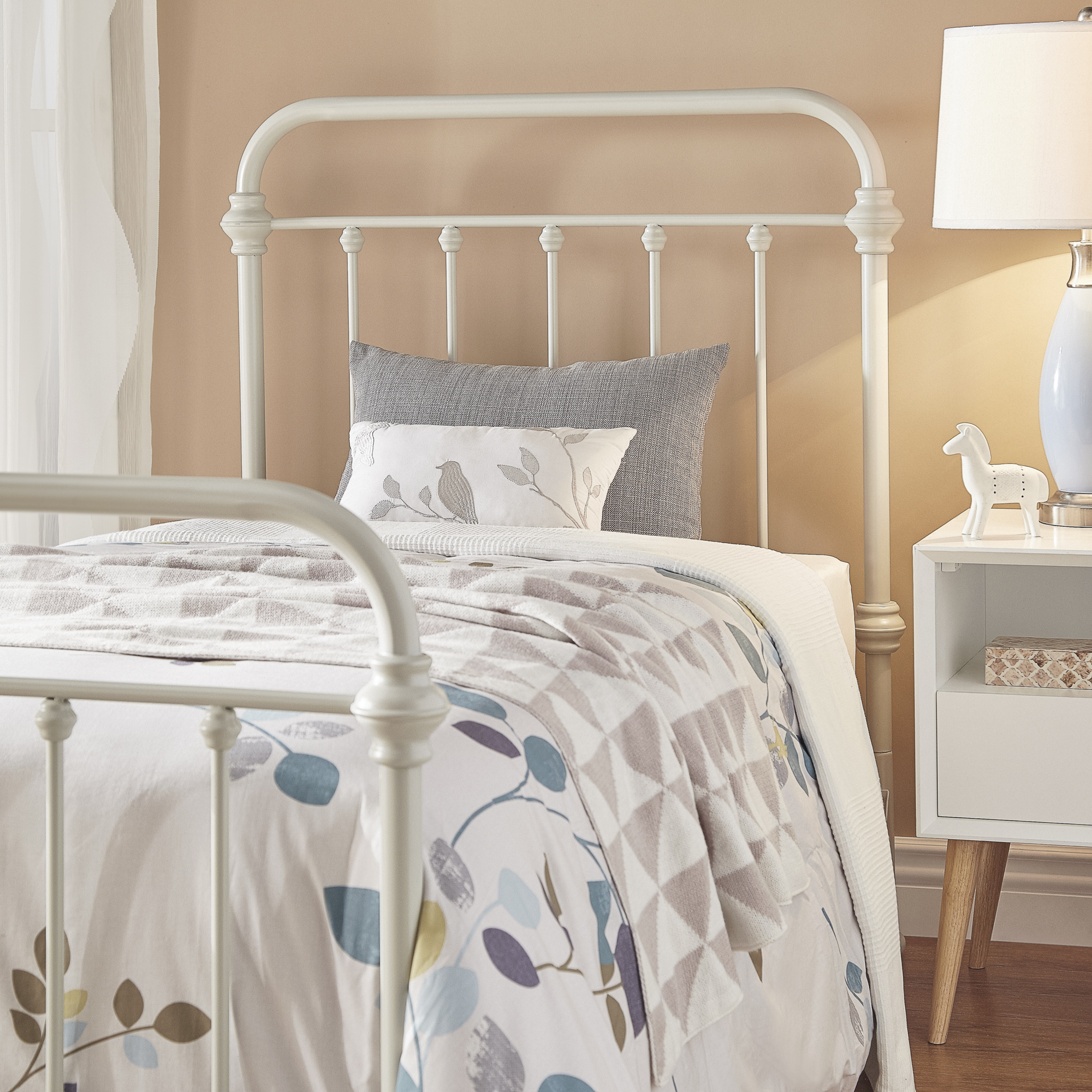 Weston Home Nottingham Spindle Twin Headboard, Silver Birch Walmart