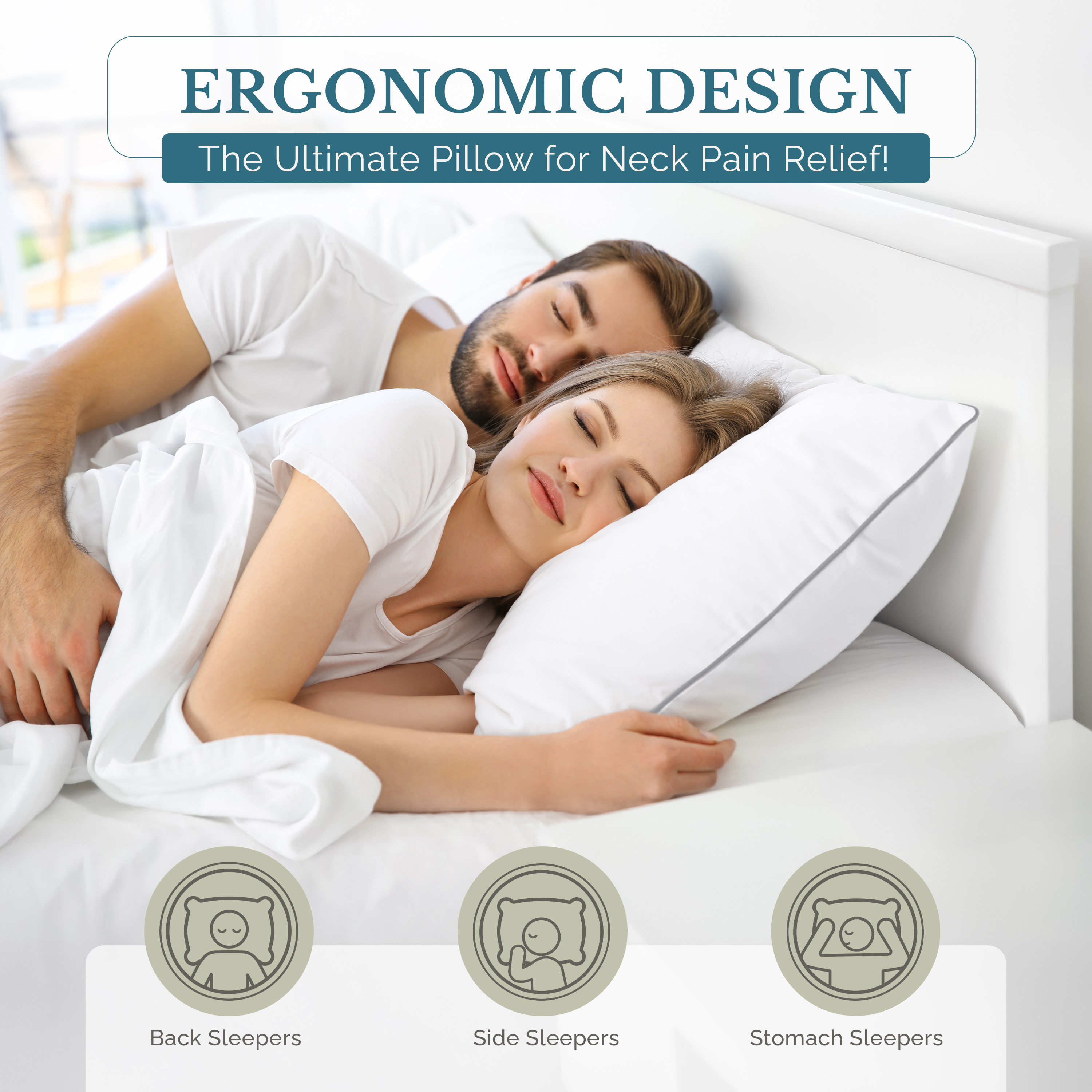 Casa Platino Cooling Pillows, Standard Size Set of 2 photo 4