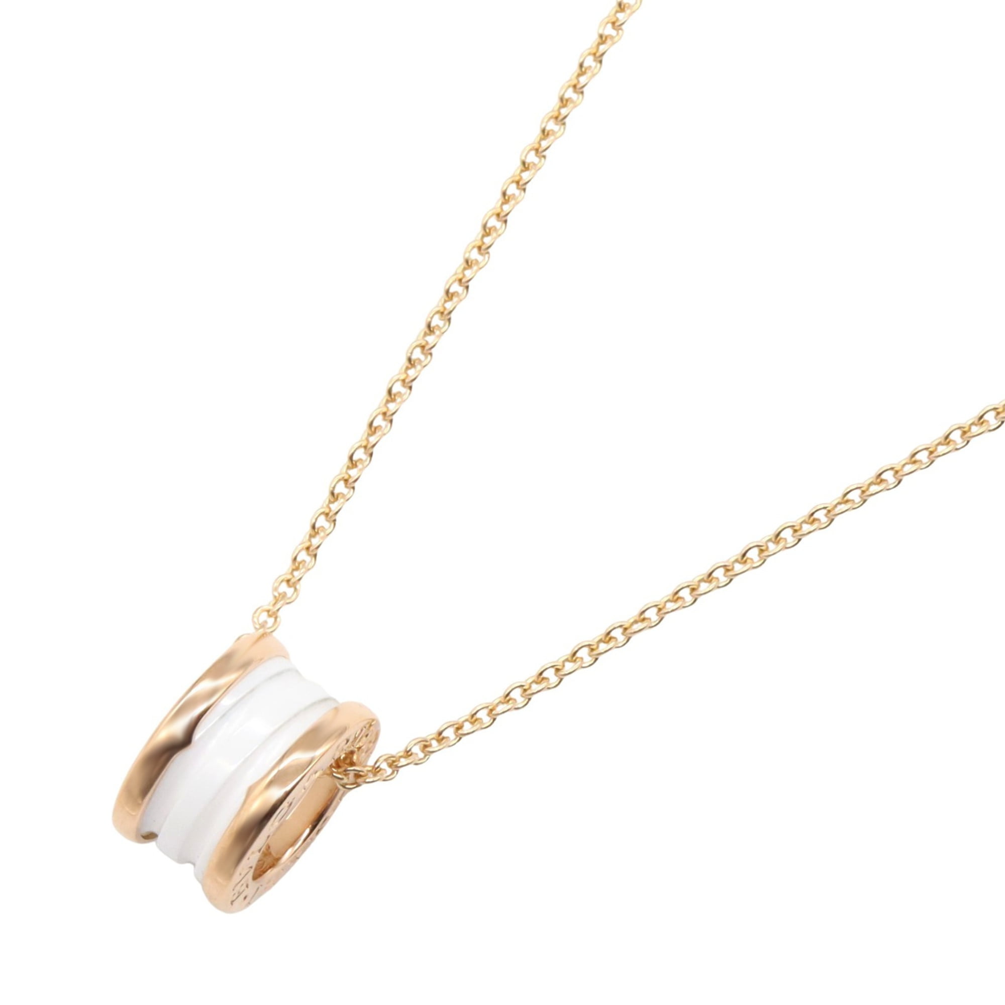 Pre-Owned BVLGARI B-zero1 Ceramic Necklace, 18K Pink Gold (K18PG) for Men and Women,... (Good)