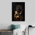 thumbnail image 3 of Victorian Gothic Cat on Books Artworks Canvas Poster Room Aesthetic Wall Art Prints Home Modern Decor Gifts 16x24inch(40x60cm), 3 of 6