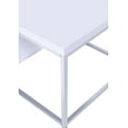 thumbnail image 3 of Steve Silver Lucia Contemporary 22" End Table, White/Chrome, 3 of 6