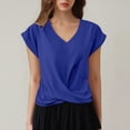 thumbnail image 3 of Lixiuxyad Women's T Shirts For Everyday Comfort And Style Versatile Casual Tops For Any Occasion Perfect Casual Wear For Women Floral Cute,Blue M, 3 of 6