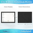 thumbnail image 5 of Icona Bay 8.5x11 Black Certificate Frames, Classic Style, 12 Pack, Lakeland Collection (US Company), 5 of 6