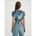 thumbnail image 4 of Abstract Tulle Crop Top, 4 of 5