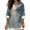 Blue Bamboo Forest, variant on Cotton Linen Women's Long Sleeve Tops Cactus Desert Print Curved Hem Beach Tops Comfy Lightweight Casual Loose Fit Blouses for Work, Size Small