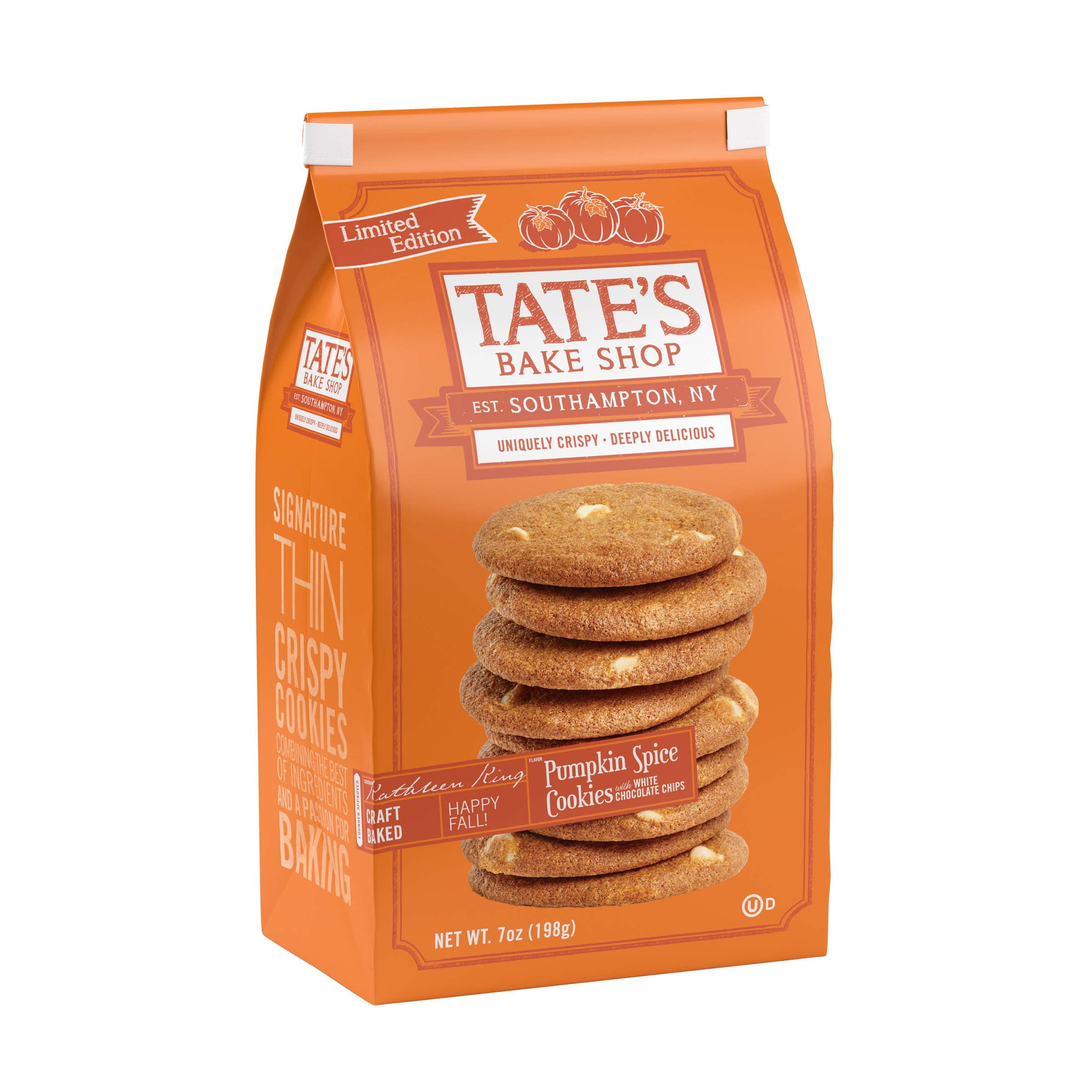Tate's Bake Shop Pumpkin Spice Cookies with White Chocolate Chips